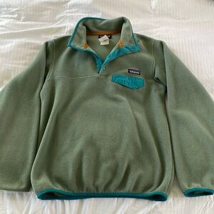 Patagonia Synchilla Quarter button Snap-T  fleece Women’s size Small